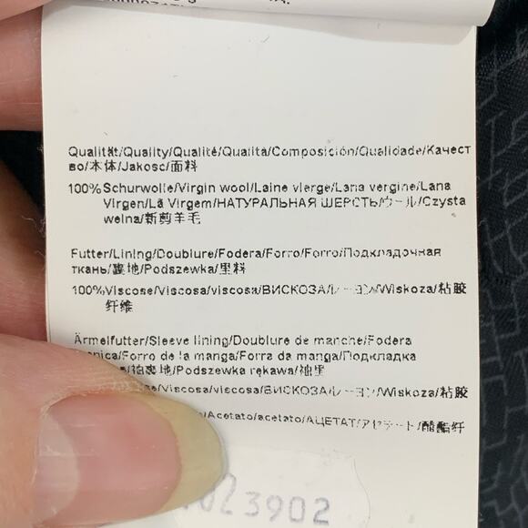 Boss Hugo Size 42L Men's Super 100 Sport Coat Blazer Jacket Gray Wool Business - Picture 12 of 12